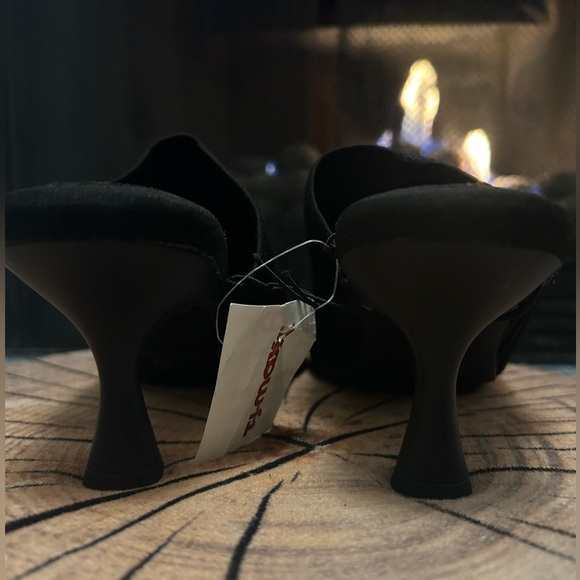 🆕Anne Klein Women’s Jess’s Heels Black Fabric Mules - Picture 6 of 6